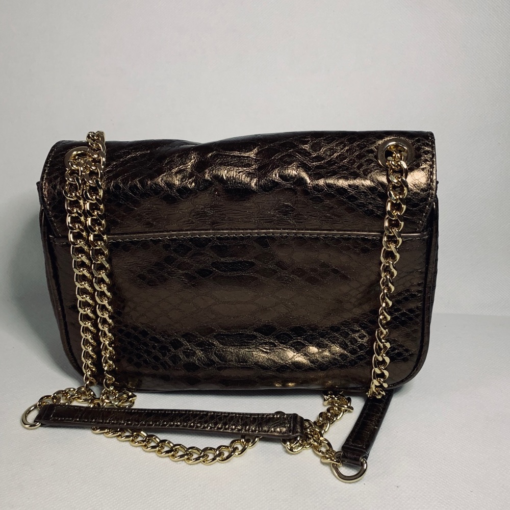 Michael Kors Sloan Metallic Python-Effect Bag - image 4